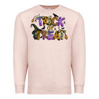 Pale Pink trick or treat Premium Sweatshirt - BundleAndBundleShop