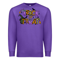 Purple trick or treat Premium Sweatshirt - BundleAndBundleShop