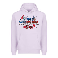 Lilac happy memorial day Premium Hoodie - MaliasSmallBusiness