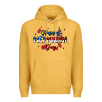 Mustard happy memorial day Premium Hoodie - MaliasSmallBusiness