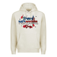 Oatmeal Heather happy memorial day Premium Hoodie - MaliasSmallBusiness