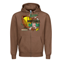 Chestnut livin' that softball mom life Zipper Hoodie - Zillion Design Studio