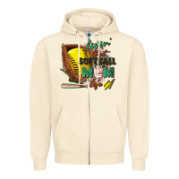 Sandshell livin' that softball mom life Zipper Hoodie - Zillion Design Studio