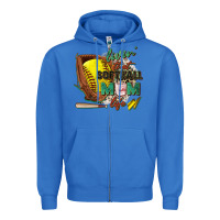True Royal livin' that softball mom life Zipper Hoodie - Zillion Design Studio