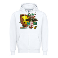 Livin' That Softball Mom Life Zipper Hoodie | Teevron