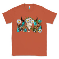 Copper mom with bull skull Classic Tee - texasbilliewilder