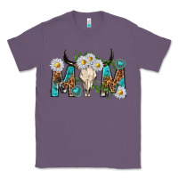Lavender mom with bull skull Classic Tee - texasbilliewilder