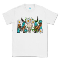 White mom with bull skull Classic Tee - texasbilliewilder