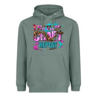 Sage eat sleep craft repeat Heavyweight Hoodie - AdoDesignShop