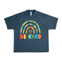 Midnight Navy be kind autism Urban Heavy Tee - MaliasSmallBusiness
