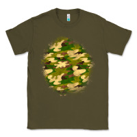 Army Green camouflage patch Classic Tee - BundleAndBundleShop