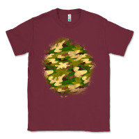 Burgundy camouflage patch Classic Tee - BundleAndBundleShop