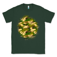 Sports Green camouflage patch Classic Tee - BundleAndBundleShop