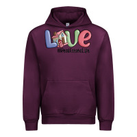 Mauve Wine love real estate life Urban Hoodie - MaliasSmallBusiness