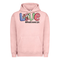 Pigment Salmon love real estate life Urban Hoodie - MaliasSmallBusiness