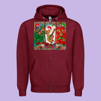 Mexican Skeletons Zipper Hoodie Designed By Cts Tumbler Store