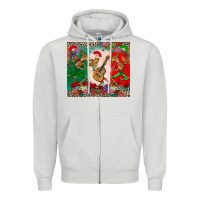 Dove Grey mexican skeletons Zipper Hoodie - CTS Tumbler Store