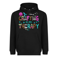 Black crafting is my therapy Heavyweight Hoodie - AdoDesignShop