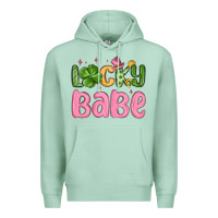 Seafoam lucky babe st patrick s day Premium Hoodie - MaliasSmallBusiness