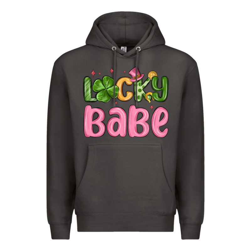 Lucky Babe St Patrick S Day Premium Hoodie by MaliasSmallBusiness | Teevron
