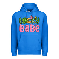 True Royal lucky babe st patrick s day Premium Hoodie - MaliasSmallBusiness