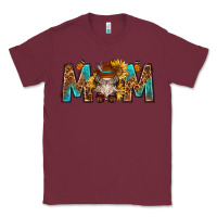 Burgundy mom with bull skull Classic Tee - texasbilliewilder