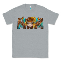 Heather Grey mom with bull skull Classic Tee - texasbilliewilder