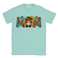 Seafoam mom with bull skull Classic Tee - texasbilliewilder