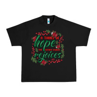Black a thrill of hope the weary world rejoices Urban Heavy Tee - MaliasSmallBusiness