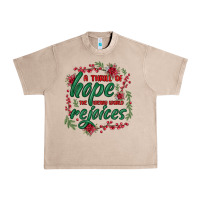French Oak a thrill of hope the weary world rejoices Urban Heavy Tee - MaliasSmallBusiness