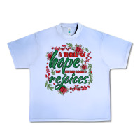 Grape Ice a thrill of hope the weary world rejoices Urban Heavy Tee - MaliasSmallBusiness