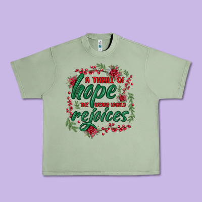 Urban Heavy Tee a thrill of hope the weary world rejoices