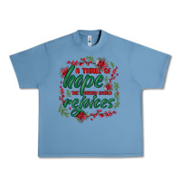 Pebble Blue a thrill of hope the weary world rejoices Urban Heavy Tee - MaliasSmallBusiness