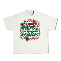 Pistachio a thrill of hope the weary world rejoices Urban Heavy Tee - MaliasSmallBusiness