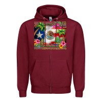 Burgundy mexico and puerto rico Zipper Hoodie - CTS Tumbler Store