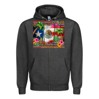 Charcoal Heather mexico and puerto rico Zipper Hoodie - CTS Tumbler Store