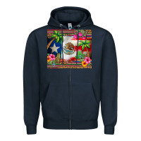 Navy mexico and puerto rico Zipper Hoodie - CTS Tumbler Store