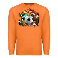 Carrot joy with soccer element and Christmas Premium Sweatshirt - AdoDesignShop