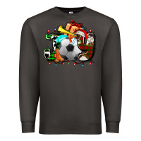 Smoke joy with soccer element and Christmas Premium Sweatshirt - AdoDesignShop