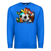 True Royal joy with soccer element and Christmas Premium Sweatshirt - AdoDesignShop