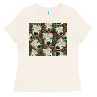 Bone white Scottish calf Ladies Tee - BarkalooDesign