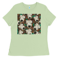 Matcha white Scottish calf Ladies Tee - BarkalooDesign