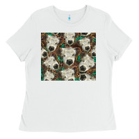 White white Scottish calf Ladies Tee - BarkalooDesign