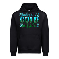 Black baby its cold outside Urban Hoodie - NancyCooperArtShop