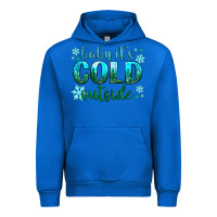 Cobalt baby its cold outside Urban Hoodie - NancyCooperArtShop