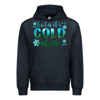 Navy baby its cold outside Urban Hoodie - NancyCooperArtShop