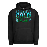 Pigment Black baby its cold outside Urban Hoodie - NancyCooperArtShop