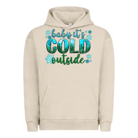 Pigment French Oak baby its cold outside Urban Hoodie - NancyCooperArtShop