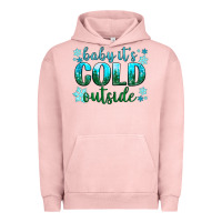 Pigment Salmon baby its cold outside Urban Hoodie - NancyCooperArtShop