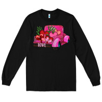 Black valentine's day heart cactus truck Long Sleeve Tee - RanaPortraitStore